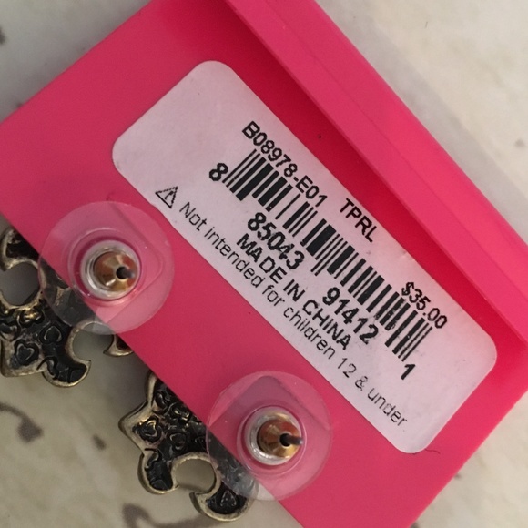 Betsey Johnson Filigree Stud Earrings - Picture 4 of 4